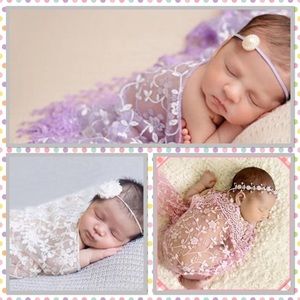 🌸Delicate Lace Cover Photo Prop🌸